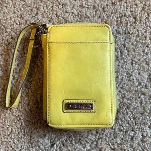 Relic brand yellow leather wallet.